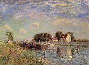 Alfred Sisley The Canal du Loing at St-Mammes Sweden oil painting artist
